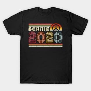 Bernie 2020 Peace Vintage Bernie Sanders Hippie Shirt T-Shirt